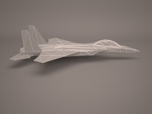 military aircraft 27 Modelo 3D