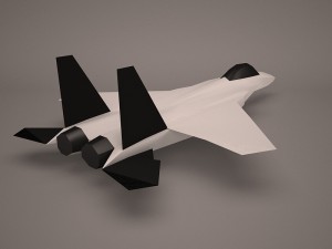military aircraft 27 Modelo 3D