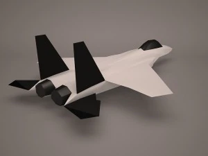 military aircraft 27 3D Model