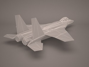 military aircraft 27 Modelo 3D