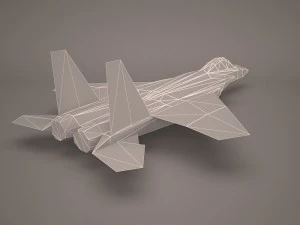 military aircraft 27 3D Model