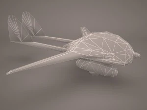 military aircraft 30 3D Model