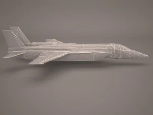 military aircraft 32 3D Model