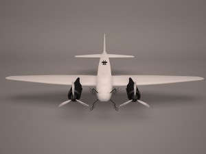 military aircraft 38 3D Model