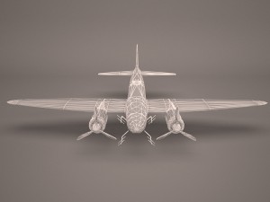 military aircraft 38 Modelo 3D