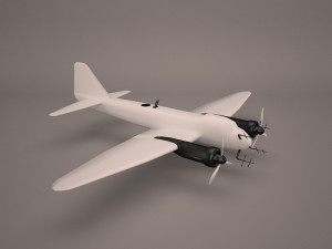 military aircraft 38 Modelo 3D