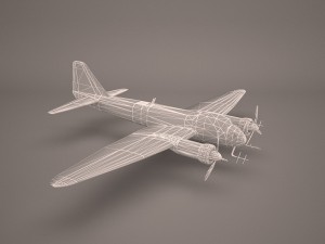 military aircraft 38 Modelo 3D