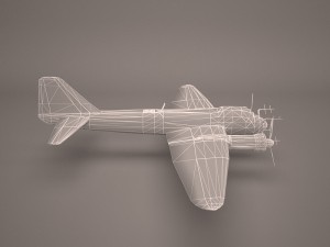 military aircraft 38 Modelo 3D