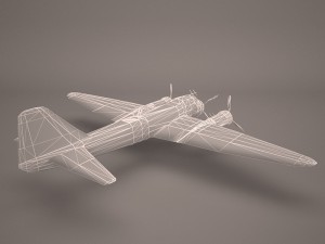 military aircraft 38 Modelo 3D