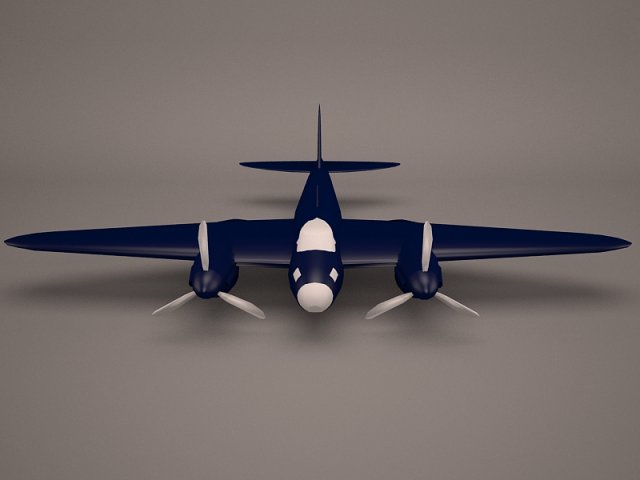 military aircraft 40 3D Model .c4d .max .obj .3ds .fbx .stl .blend 