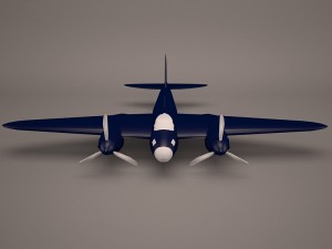 military aircraft 40 3D Model