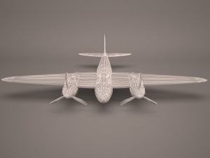 military aircraft 40 3D Model