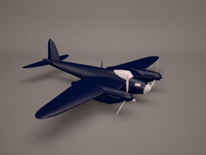 military aircraft 40 3D Model