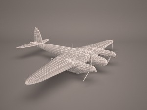 military aircraft 40 3D Model