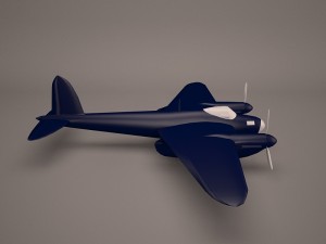 military aircraft 40 3D Model