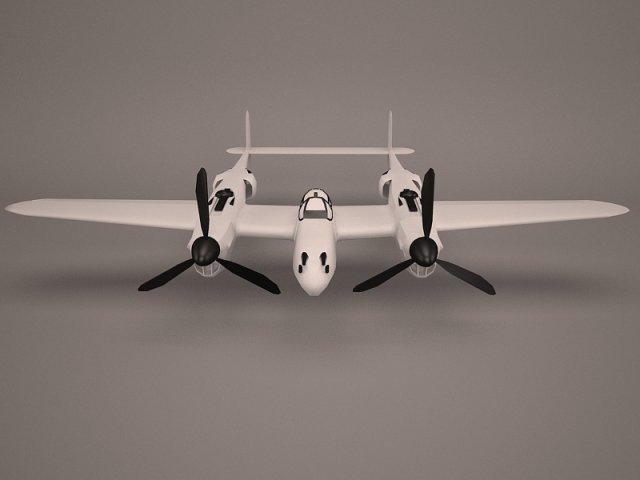 military aircraft 41 3D Model .c4d .max .obj .3ds .fbx .stl .blend