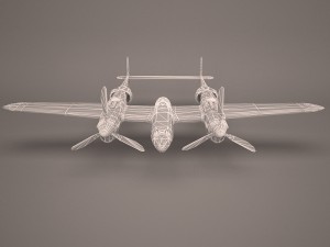 military aircraft 41 3D Model