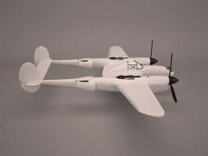 military aircraft 41 3D Model