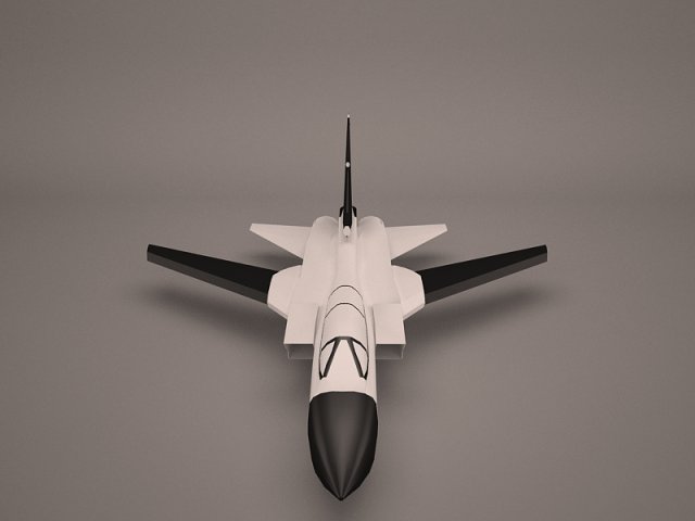 military aircraft 42 3D Model .c4d .max .obj .3ds .fbx .stl .blend 