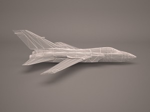 military aircraft 42 3D Model