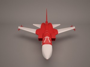 military aircraft 43 3D 모델