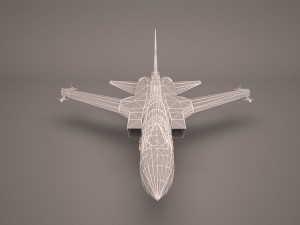military aircraft 43 Modelo 3D