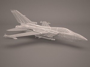 military aircraft 43 Modelo 3D