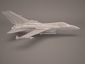military aircraft 43 Modelo 3D