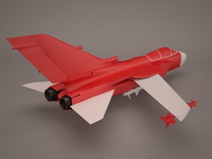 military aircraft 43 Modelo 3D