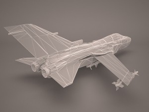 military aircraft 43 Modelo 3D