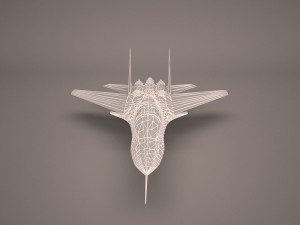 military aircraft 44 3D Модель