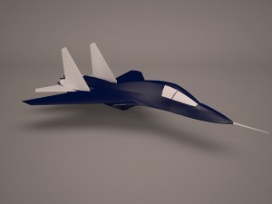 military aircraft 44 3D Модель