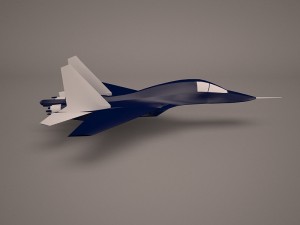 military aircraft 44 3D Модель