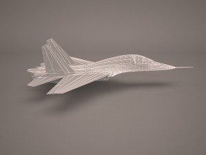 military aircraft 44 3D Модель