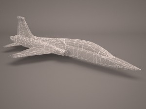 military aircraft 45 Model 3D