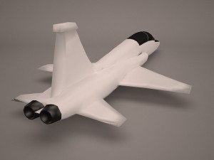 military aircraft 45 Model 3D