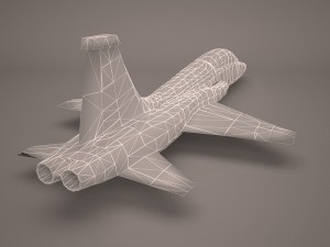 military aircraft 45 Model 3D