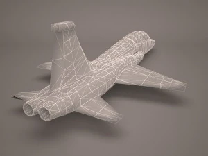 military aircraft 45 3D Model