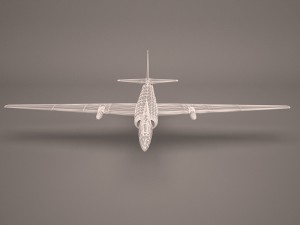 military aircraft 46 Modelo 3D