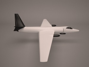 military aircraft 46 Modelo 3D