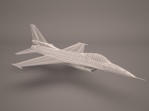 military aircraft 47 3D Model