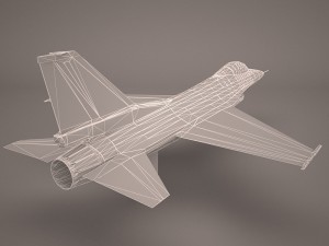 military aircraft 47 3D Model