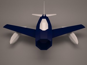 military aircraft 48 3D Модель