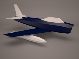 military aircraft 48 Modello 3D