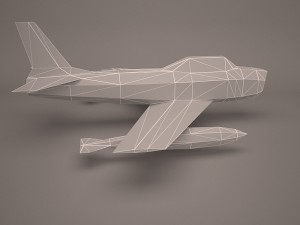 military aircraft 48 Modello 3D