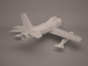 military aircraft 48 Modello 3D