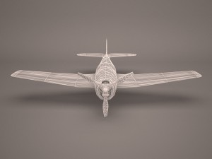 military aircraft 49 Modelo 3D