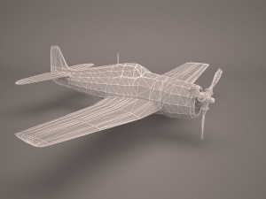 military aircraft 49 Modelo 3D
