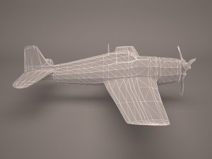 military aircraft 49 Modelo 3D