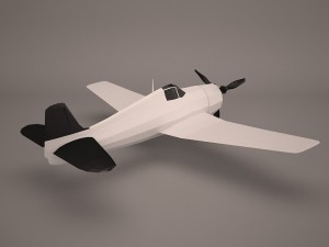 military aircraft 49 Modelo 3D